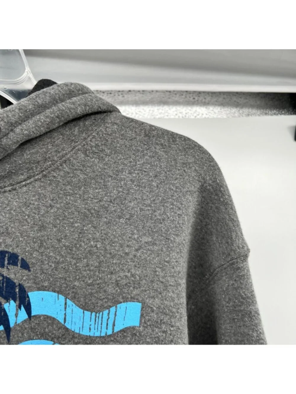 Blue Kay Womens Tampa Florida Graphic Hoodie Pullover Gray/Multi Size Small